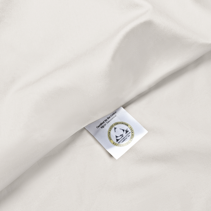 Set van 2 kussenslopen Egyptisch katoen 400TC Satijn | Cream