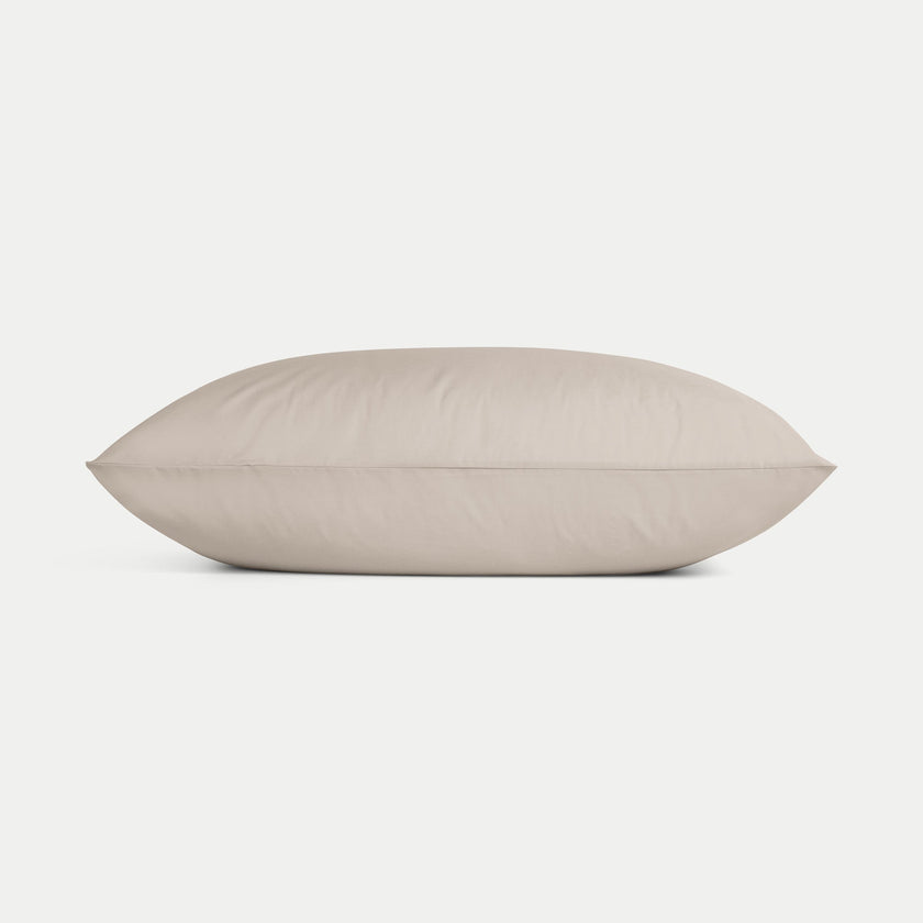 Set van 2 kussenslopen Egyptisch katoen Percal 400TC | Latte