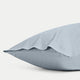 Set van 2 kussenslopen Egyptisch katoen 400TC Satijn | Misty Blue