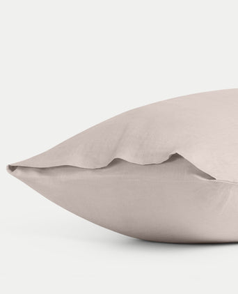 Set van 2 kussenslopen 100% Gewassen Linnen | Oat Set van 2 kussenslopen 100% Gewassen Linnen | Oat