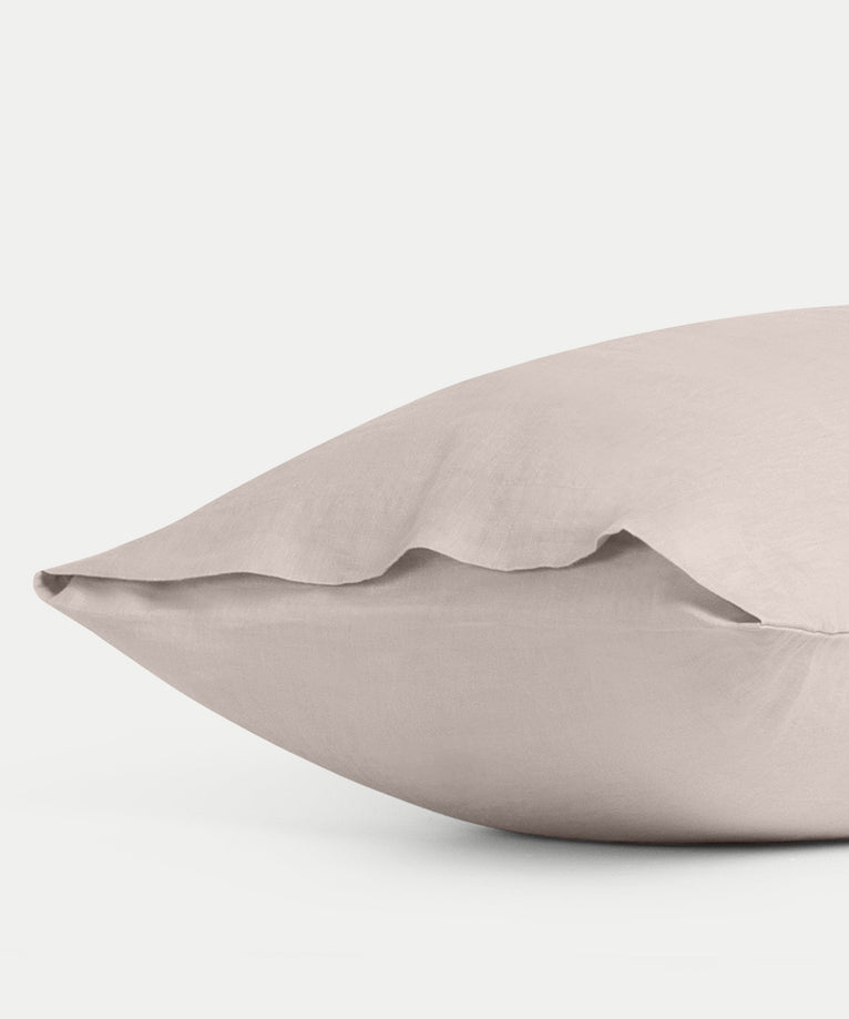 Set van 2 kussenslopen 100% Gewassen Linnen | Oat