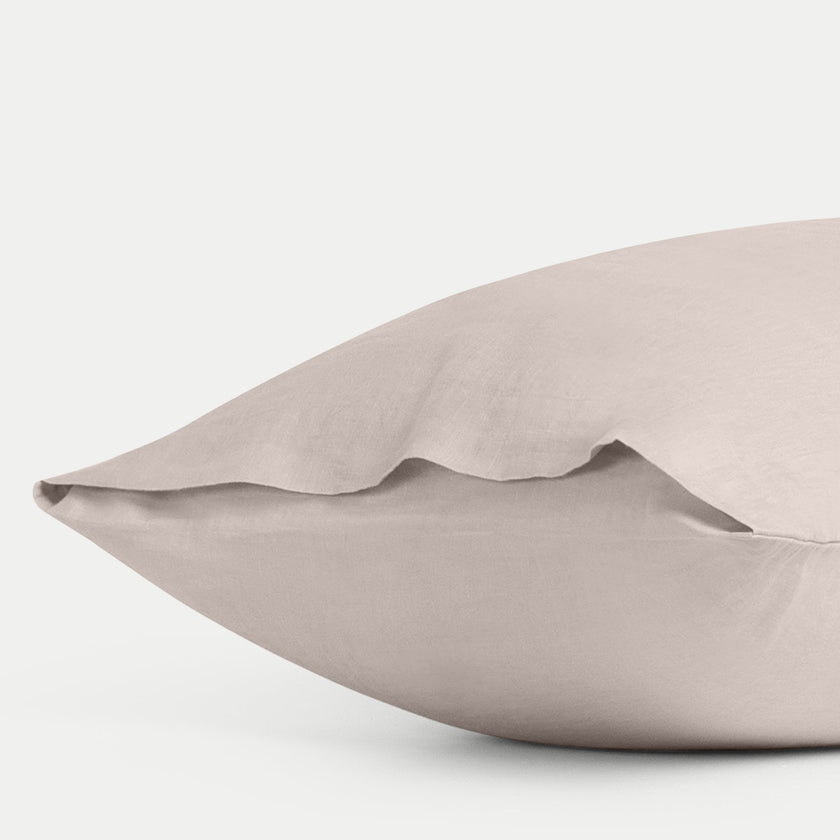 Set van 2 kussenslopen 100% Gewassen Linnen | Oat