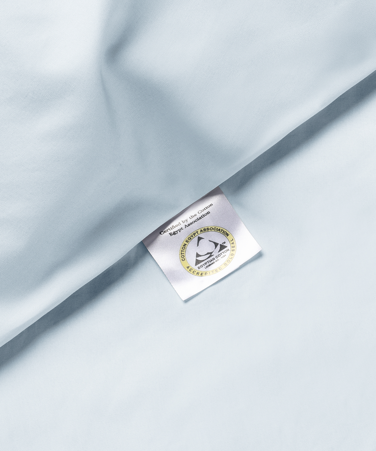 Set van 2 kussenslopen Egyptisch katoen 400TC Percal | Pastel Blue