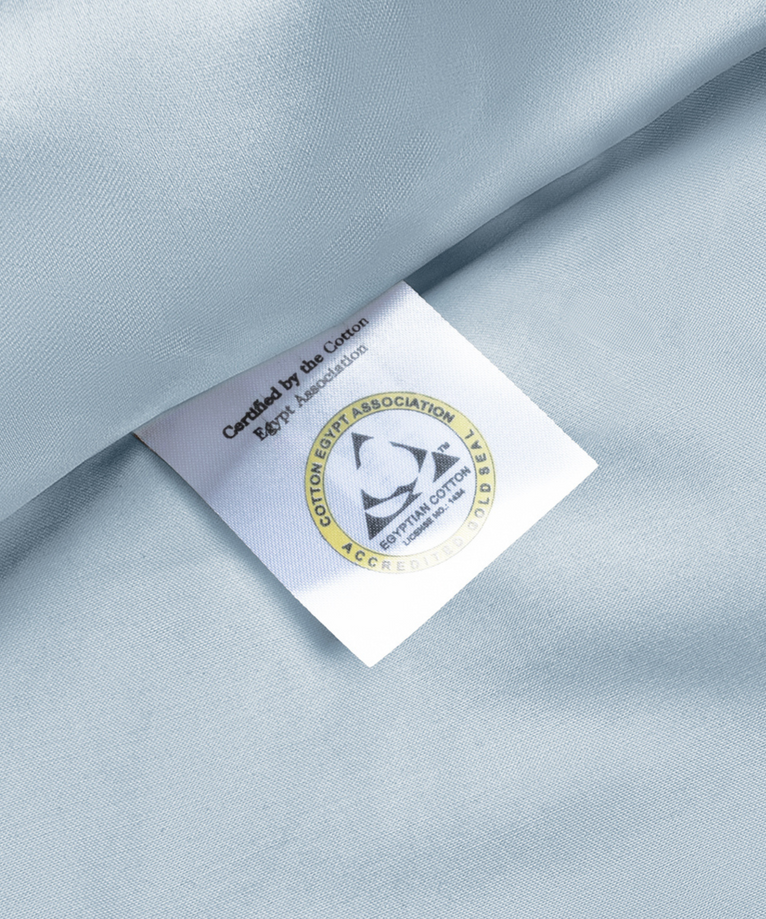 Set van 2 kussenslopen Egyptisch katoen 400TC Satijn | Pastel Blue