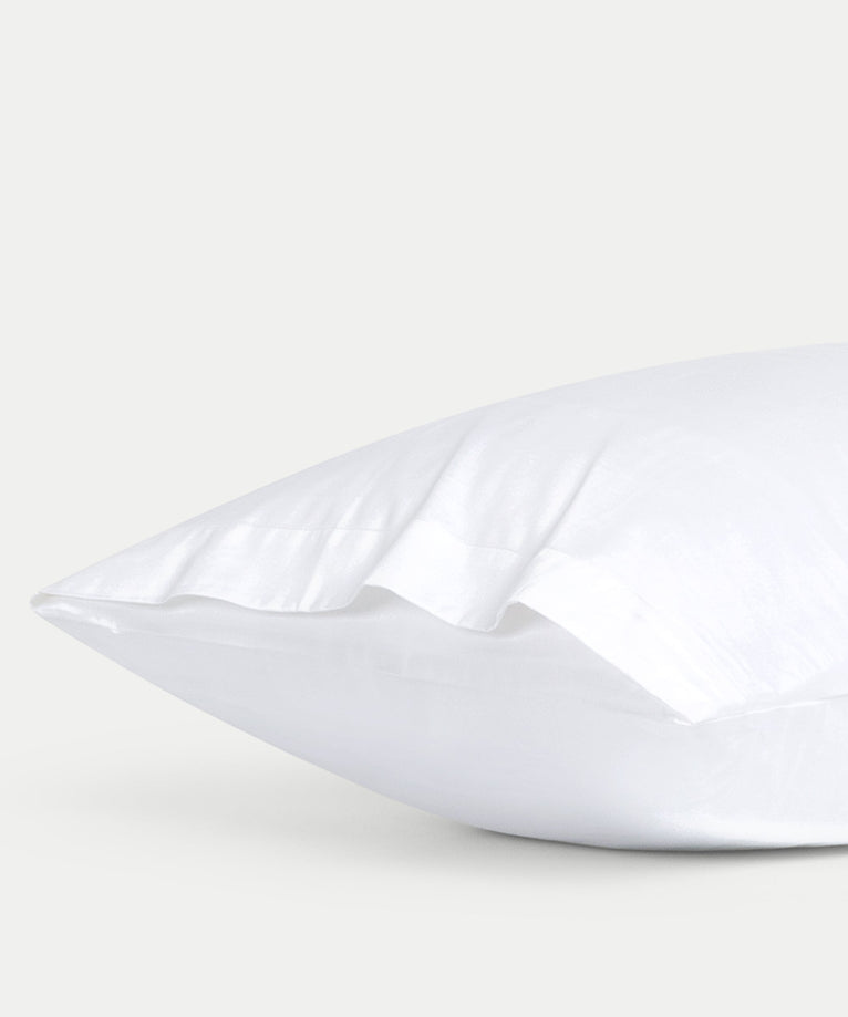 Set van 2 kussenslopen Egyptisch katoen 400TC Satijn | Wit