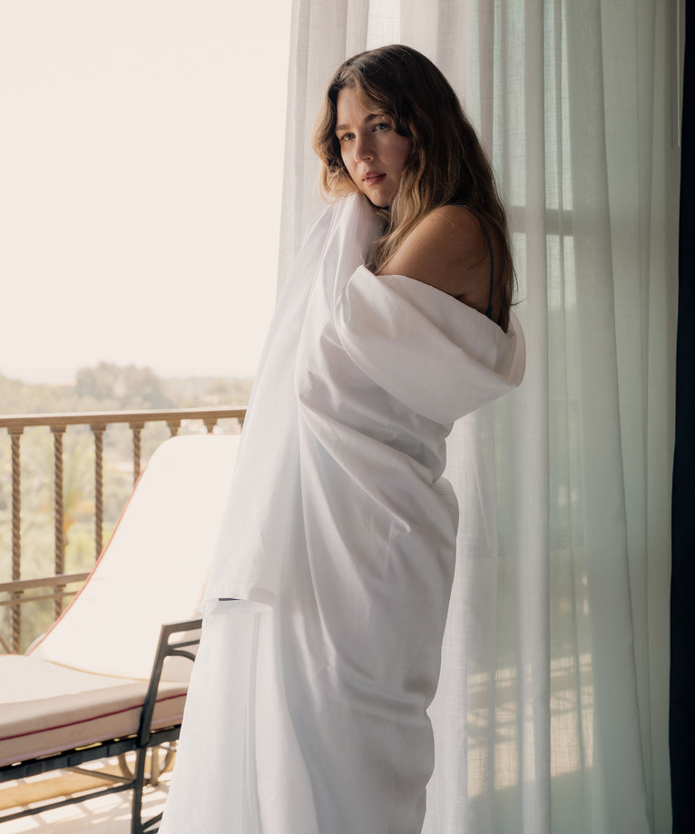 Laken Egyptisch katoen Percal 400TC | Wit