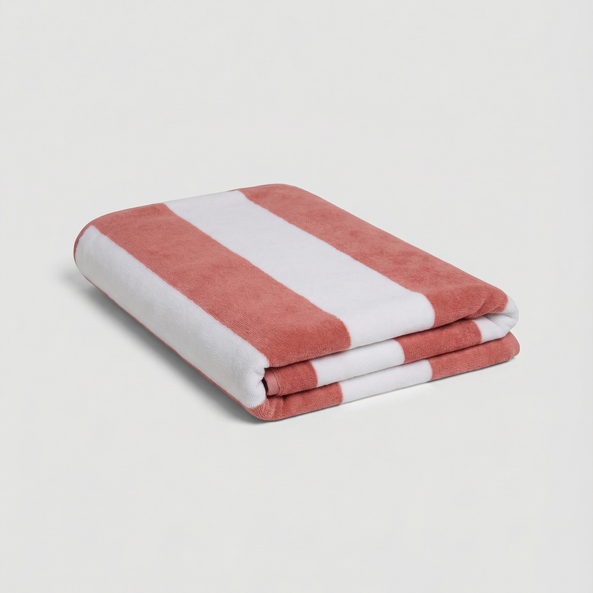 Hotel Strandlaken Faded Coral 100x180 cm