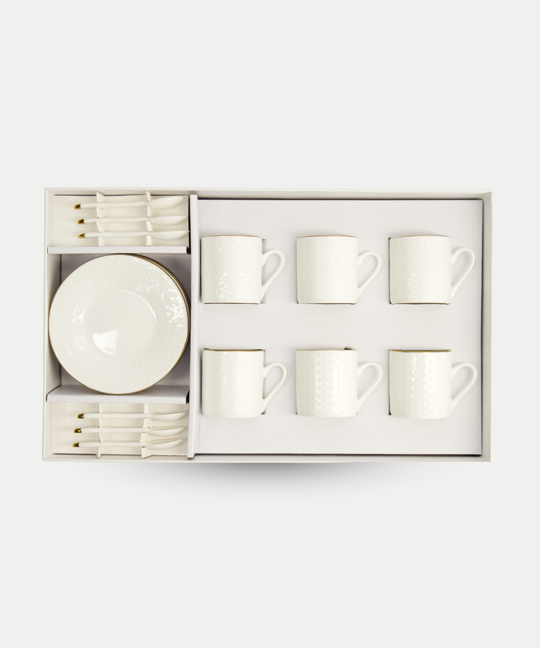 18-delige Tokyo Design Studio Espressoset – Nippon White Gold Rim