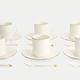 18-delige Tokyo Design Studio Espressoset – Nippon White Gold Rim