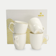 4 Tokyo Design Mokken - Nippon White Gold Rim Giftset