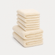 Gastendoekje zero-twist katoen 30x30 cm (4 st.) + 40x60 cm (2 st.) | Cream