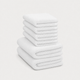Gastendoekje zero-twist katoen 30x30 cm (4 st.) + 40x60 cm (2 st.) | Wit
