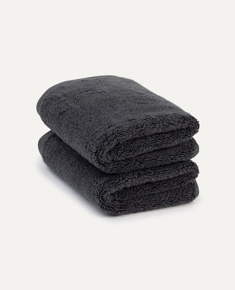 Gastendoekje zero-twist katoen 40x60 cm (2 st.) | Antraciet Gastendoekje zero-twist katoen 40x60 cm (2 st.) | Antraciet