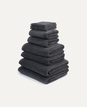 Handdoekset Spa Compleet (10 st.) | Antraciet Handdoekset Spa Compleet (10 st.) | Antraciet