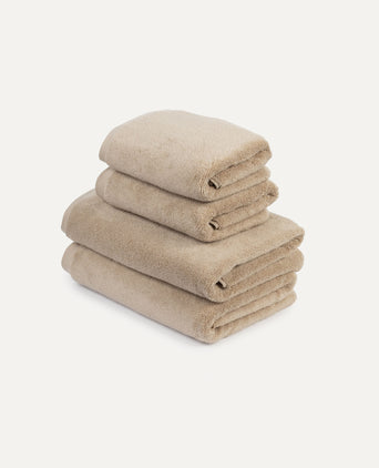 Handdoekset Essential (4 st.) | Latte Handdoekset Essential (4 st.) | Latte