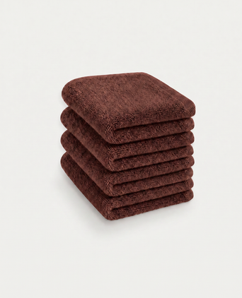 Gastendoekje zero-twist katoen 30x30 cm (4 st.) | Chestnut Gastendoekje zero-twist katoen 30x30 cm (4 st.) | Chestnut
