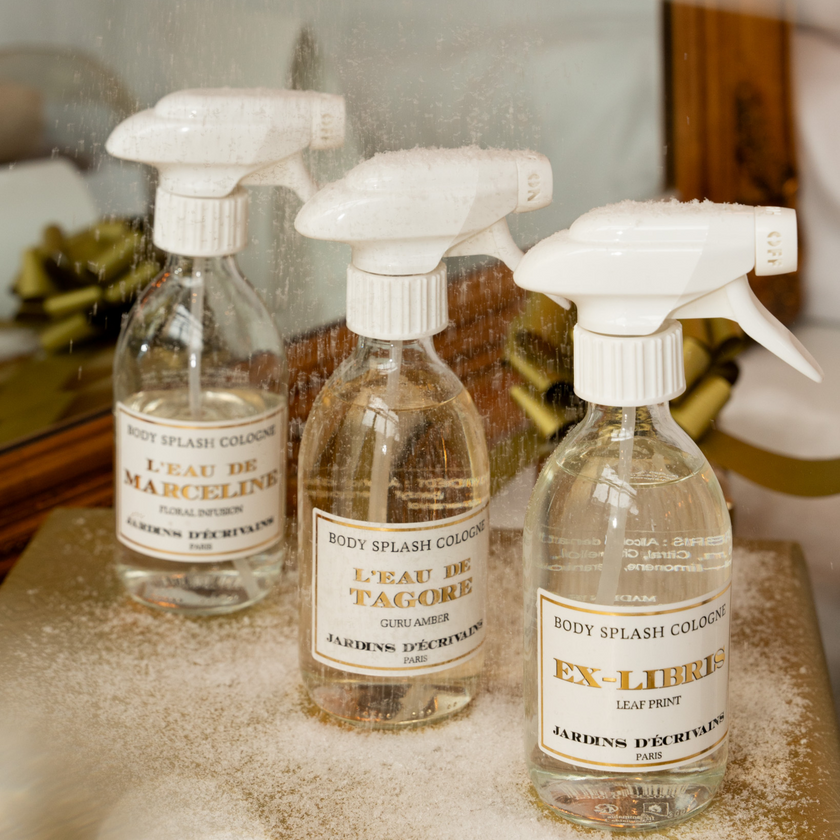 Jardin d'Ecrivain Body Splash Cologne - Ex-Libris - Leaf Print