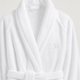 Badjas zero-twist katoen met borduursel | Wit