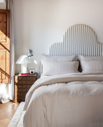 Dekbedovertrek 100% Gewassen Linnen | Oat | Outlet Dekbedovertrek 100% Gewassen Linnen | Oat | Outlet