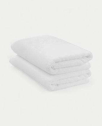 2x Handdoek zero-twist katoen 70x140 cm | Wit 2x Handdoek zero-twist katoen 70x140 cm | Wit