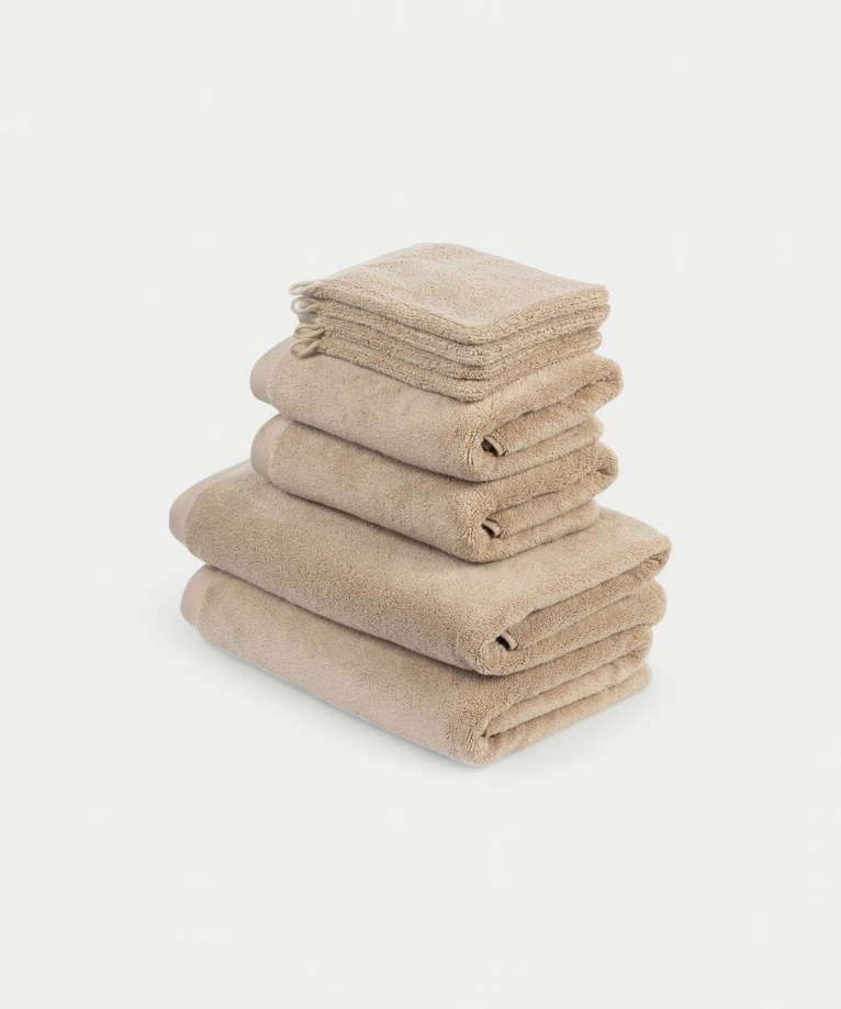 Handdoekset Deluxe (8 st.) | Latte