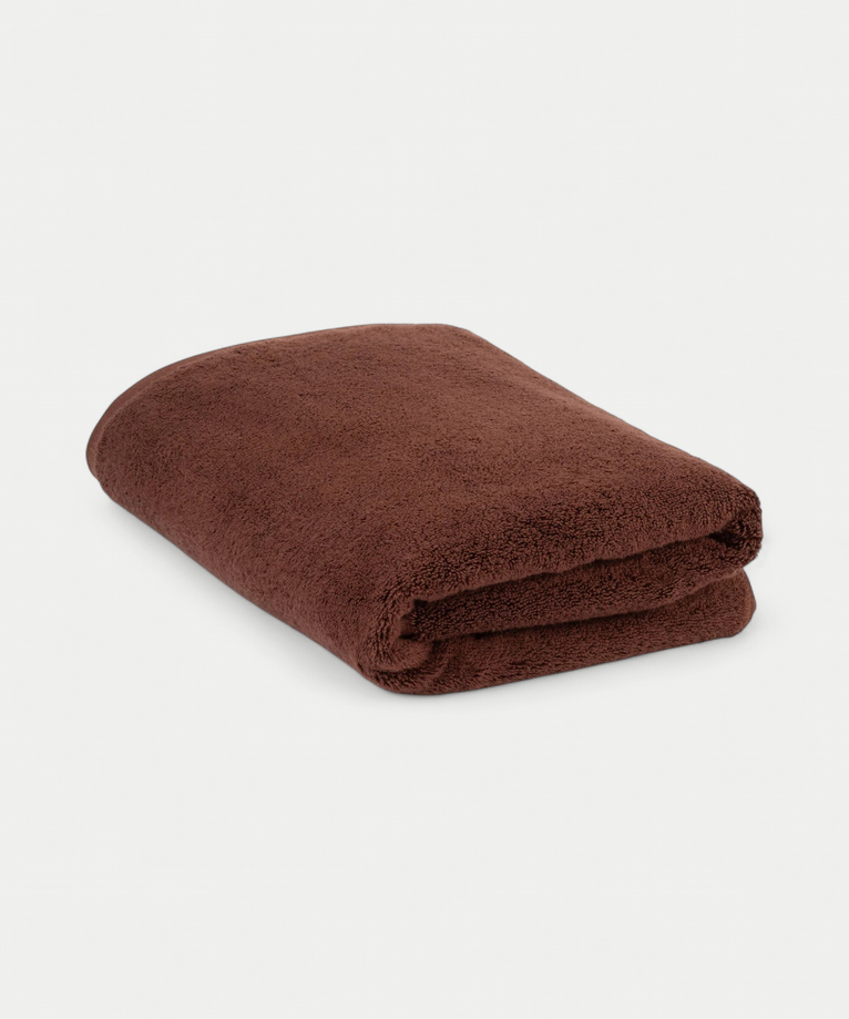 Handdoek zero-twist katoen 70x140 cm | Chestnut