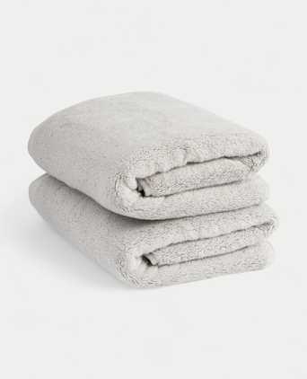 Handdoek zero-twist katoen 50x100 cm (2 st.) | Zilvergrijs Handdoek zero-twist katoen 50x100 cm (2 st.) | Zilvergrijs