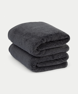 Handdoek zero-twist katoen 50x100 cm (2 st.) | Antraciet Handdoek zero-twist katoen 50x100 cm (2 st.) | Antraciet