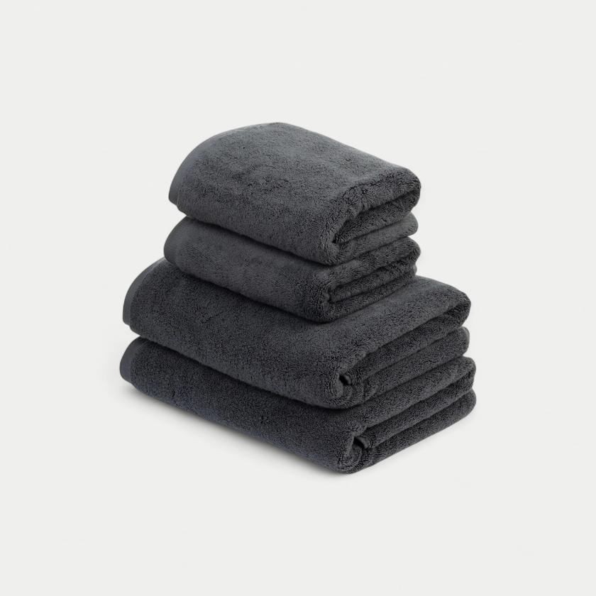Handdoekset Essential (4 st.) | Antraciet