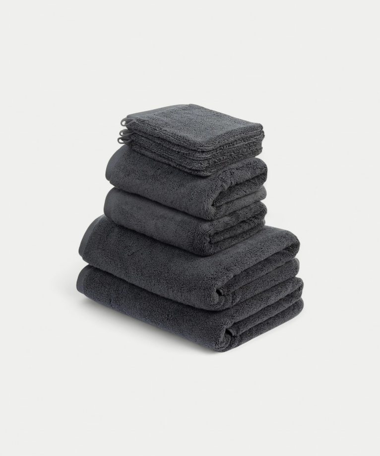 Handdoekset Deluxe (8 st.) | Antraciet