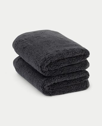 Gastendoekje zero-twist katoen 40x60 cm (2 st.) | Antraciet Gastendoekje zero-twist katoen 40x60 cm (2 st.) | Antraciet
