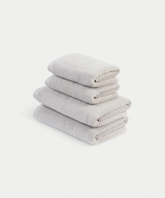 Handdoekset Essential (4 st.) | Zilvergrijs Handdoekset Essential (4 st.) | Zilvergrijs