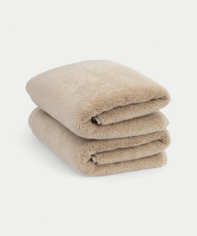 Handdoek zero-twist katoen 50x100 cm (2 st.) | Latte