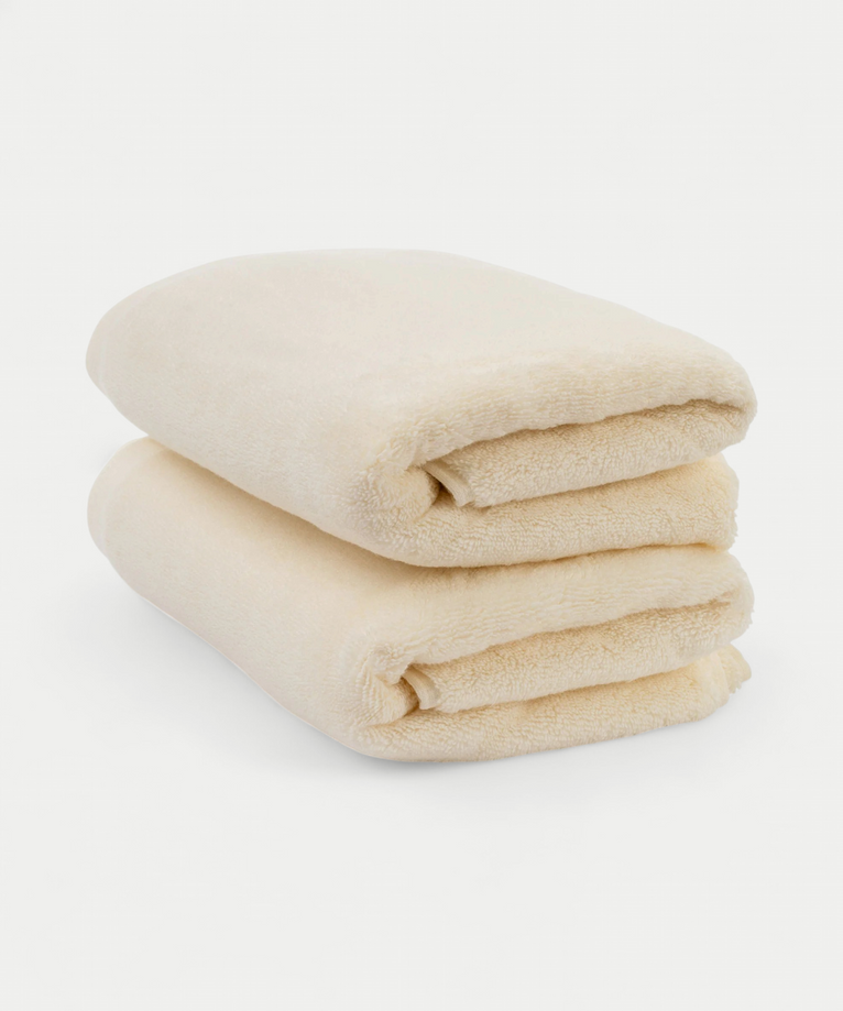 Handdoek zero-twist katoen 50x100 cm (2 st.) | Cream