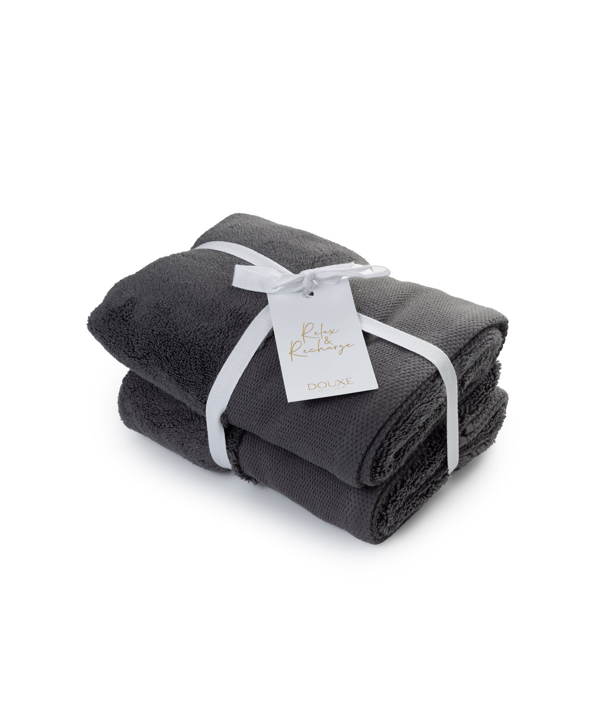 Tegenwerken Rood Struikelen Handdoek zero-twist katoen 50x100 cm | Antraciet | DOUXE | DOUXE Hotel  Luxury
