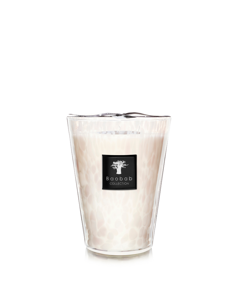 Geurkaars White Pearls Baobab