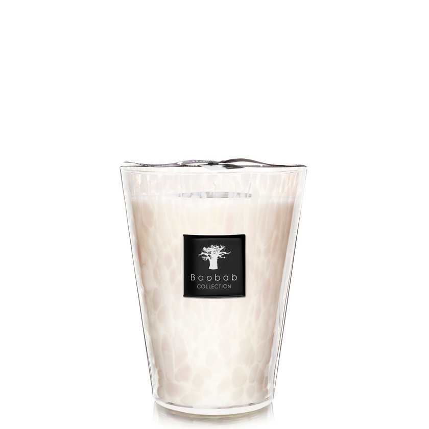 Geurkaars White Pearls Baobab