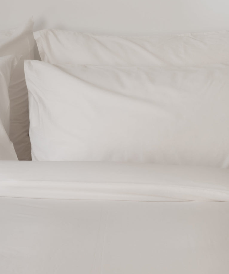 Egyptisch Katoen dekbedovertrek | Percal katoen | Wit