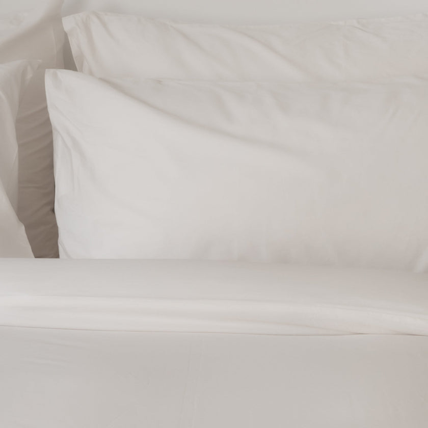 Egyptisch Katoen dekbedovertrek | Percal katoen | Wit