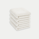 Gastendoekje zero-twist katoen 30x30 cm (4 st.) | Cream