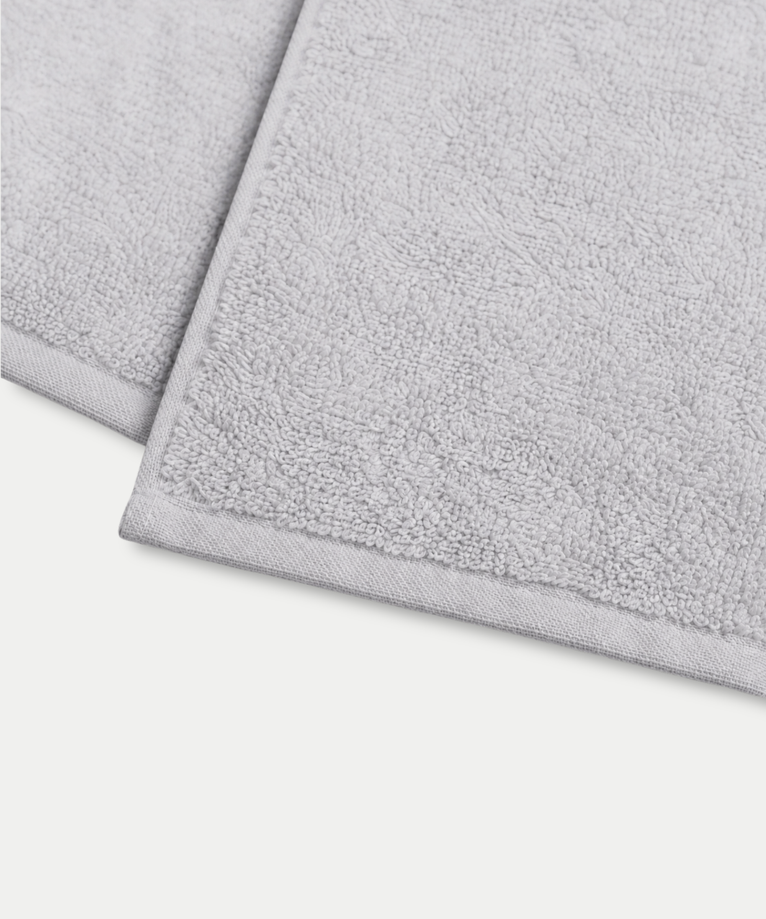 Gastendoekje zero-twist katoen 30x30 cm (4 st.) | Zilvergrijs