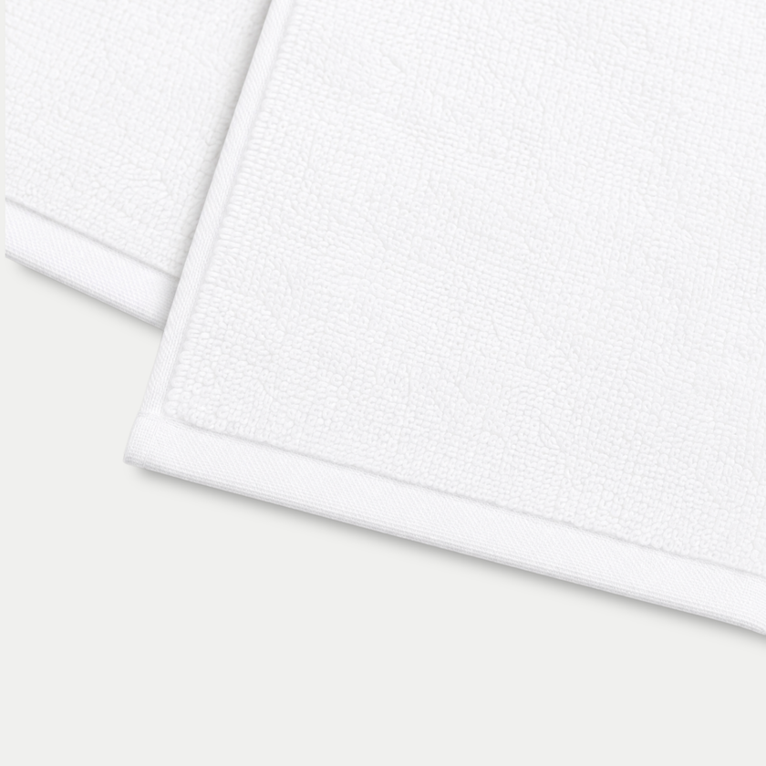 Gastendoekje zero-twist katoen 30x30 cm (4 st.) | Wit