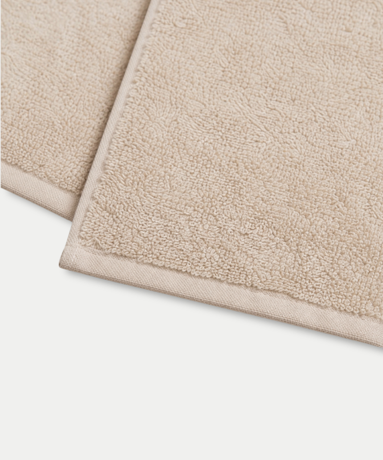 Gastendoekje zero-twist katoen 30x30 cm (4 st.) | Latte