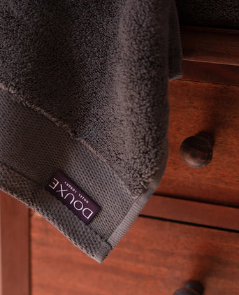 Handdoek zero-twist katoen 100x150 cm | Antraciet