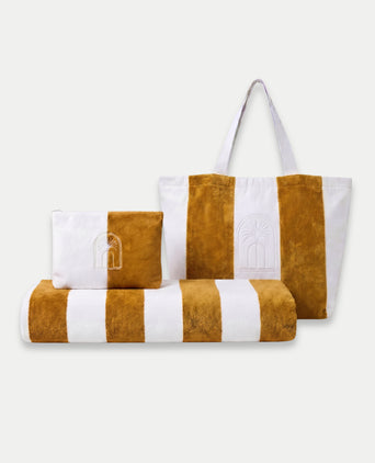 DOUXE Beach Essentials Set Mustard