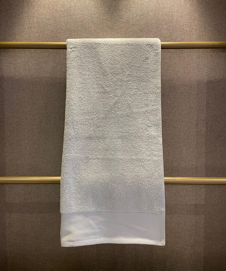 Handdoek zero-twist katoen | Zilvergrijs | Outlet