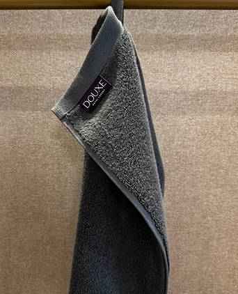 Handdoek zero-twist katoen | Antracite | Outlet