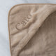 Baby Hooded Towel zero-twist cotton with embroidery | Latte