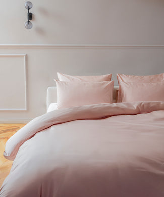 Dekbedovertrekset Egyptisch katoen Percal 400TC | Blush Pink