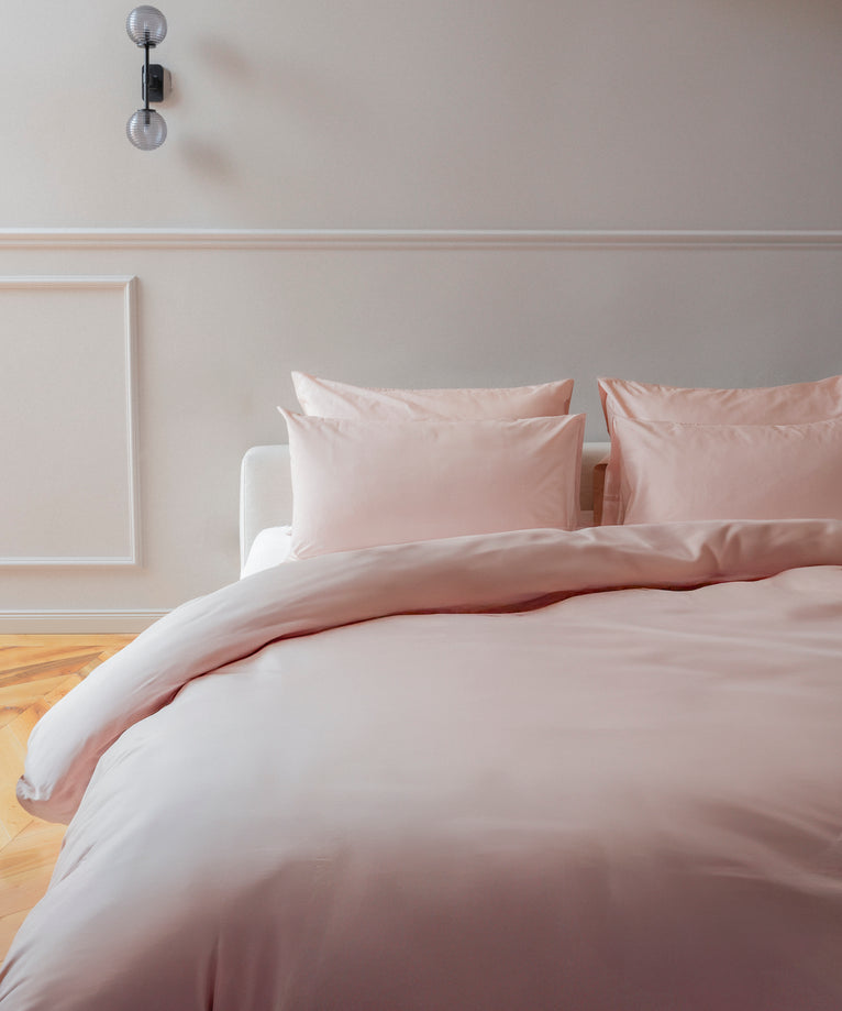 Dekbedovertrekset Egyptisch katoen Percal 400TC | Blush Pink